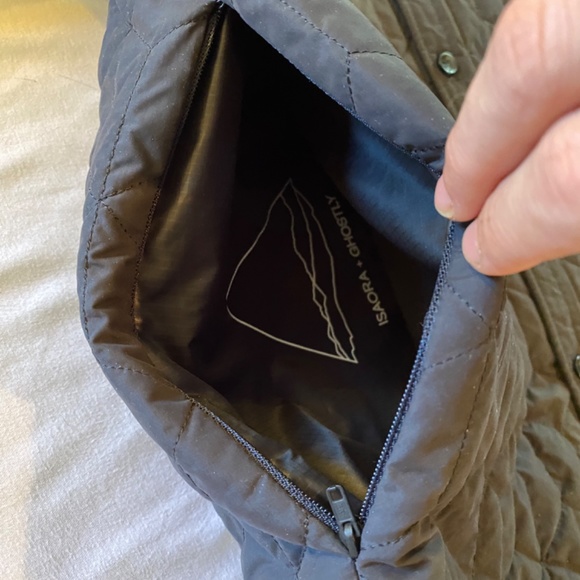 Isaora + Ghostly International Quilted Shirt Jacket Button Up Men's Size S Black - Picture 2 of 8